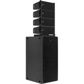 RCF SUB 8008-AS + Stacked 4x HDL 6-A Active Line Array PA System